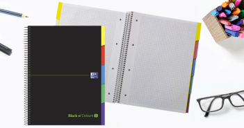 Black n’ Colours Europeanbook 5 con pestañas, la forma más fácil de organizar hasta 5 asignaturas diferentes en un mismo cuaderno colours