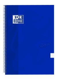 OXFORD SCHOOL TOUCH Fº Tapa Extradura cuaderno espiral 4x4 con margen 80 Hojas AZUL DENIM