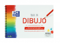 OXFORD DIBUJO ESCOLAR Bloc Espiral Dibujo A5+ Tapa Blanda/Contratapa rígida 20 Hojas 130gr Liso