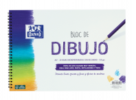 OXFORD DIBUJO ESCOLAR Bloc Espiral Dibujo A4+ Tapa Blanda/Contratapa rígida 20 Hojas 130gr Con Recuadro