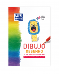 OXFORD DIBUJO INFANTIL/OCIO Bloc Encolado Dibujo A5 Tapa Blanda/Contratapa rígida 20 Hojas 90gr