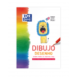 OXFORD DIBUJO INFANTIL/OCIO Bloc Encolado Dibujo A5 Tapa Blanda/Contratapa rígida 20 Hojas 90gr