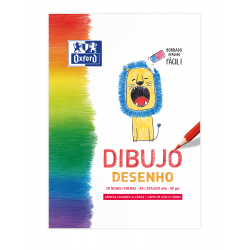 OXFORD DIBUJO INFANTIL/OCIO Bloc Encolado Dibujo A3 Tapa Blanda/Contratapa rígida 20 Hojas 90gr