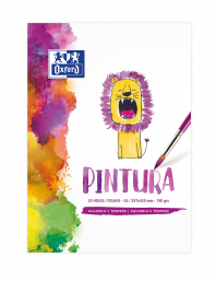 OXFORD PINTURA INFANTIL/OCIO Bloc Encolado Pintura A3 Tapa Blanda/Contratapa rígida 20 Hojas 180gr