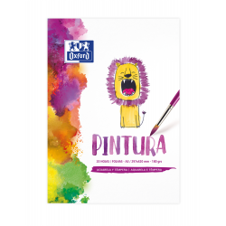 OXFORD PINTURA INFANTIL/OCIO Bloc Encolado Pintura A3 Tapa Blanda/Contratapa rígida 20 Hojas 180gr