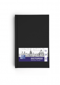 OXFORD ARTBOOKS A5 Tapa Extradura Cuaderno cosido esbozo 96 Hojas 100gr Negro