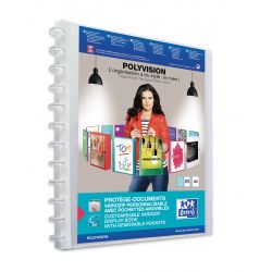 Carpeta de fundas removibles OXFORD POLYVISION VARIOZIP Polipropileno A4+ 20 Fundas Transparente