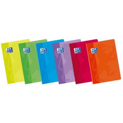 OXFORD SCHOOL CLASSIC A4 Tapa Blanda Libreta grapada LISO 48 Hojas colores surtidos