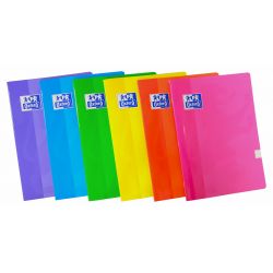 OXFORD SCHOOL CLASSIC A5 Tapa blanda libreta grapada 5x5 con 2 margenes 48 Hojas colores surtidos