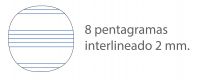 OXFORD SCHOOL MUSICA 4º apaisado Tapa blanda cuaderno espiral 8 pentagramas interLíneado de 2 mm 20 Hojas tapa con ilustración