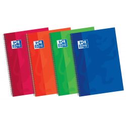 OXFORD SCHOOL CLASSIC 4º Tapa Extradura cuaderno espiral 4x4 con margen 80 Hojas surtido