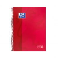 OXFORD SCHOOL CLASSIC A4+ Tapa Extradura Europeanbook 1 5x5 80 Hojas ROJO SCRIBZEE