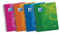 OXFORD SCHOOL LAGOON A4+ Tapa de plástico Europeanbook 4 con separadores 1 Línea 120 Hojas 50% Hojas gratis surtido SCRIBZEE