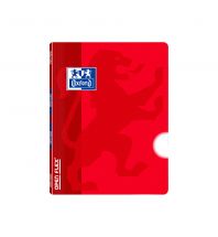 OXFORD SCHOOL CLASSIC OPENFLEX A5+ Tapa de plástico libreta grapada Liso 48 Hojas Rojo