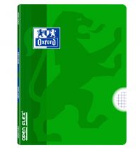 OXFORD SCHOOL CLASSIC OPENFLEX A4 Tapa de plástico libreta grapada 4x4 con margen 48 Hojas VERDE