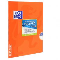 OXFORD SCHOOL CLASSIC OPENFLEX A5+ Tapa de plástico libreta grapada 5x5 con margen 48 Hojas colores surtidos