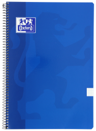 OXFORD SCHOOL CLASSIC PACK 4+1 Cuaderno Espiral Fº Tapa Blanda 4X4 con margen 80 Hojas COLORES VIVOS