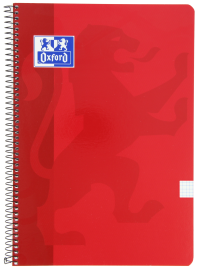 OXFORD SCHOOL CLASSIC PACK 4+1 Cuaderno Espiral Fº Tapa Blanda 4X4 con margen 80 Hojas COLORES VIVOS