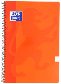 OXFORD SCHOOL CLASSIC PACK 4+1 Cuaderno Espiral Fº Tapa Blanda 4X4 con margen 80 Hojas COLORES VIVOS