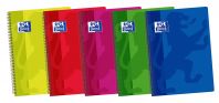 OXFORD SCHOOL CLASSIC Fº Tapa de plástico cuaderno espiral 1 Línea con margen 80 Hojas COLORES VIVOS