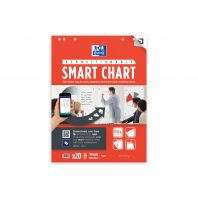 OXFORD Smart Chart 60x80 cm bloc para pizarra reposicionable encolado Liso 20 Hojas compatible con SCRIBZEE®