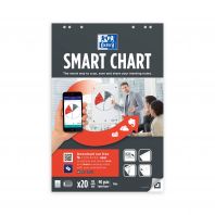 OXFORD Smart Chart 65x98 cm bloc para pizarra encolado Liso 20 Hojas compatible con SCRIBZEE®