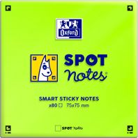 OXFORD Spot Notes 7,5x7,5 cm notas adhesivas Liso 80 Hojas por bloc colores surtidos pack de 6 blocs compatible con SCRIBZEE®