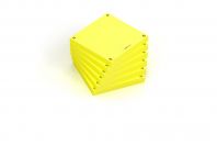 OXFORD Spot Notes 7,5x7,5 cm notas adhesivas Liso 80 Hojas por bloc amarillo pack de 6 blocs compatible con SCRIBZEE®