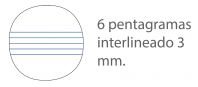 OXFORD SCHOOL MUSICA 4º apaisado Tapa blanda cuaderno espiral 6 pentagramas interLíneado de 3 mm 20 Hojas tapa con ilustración