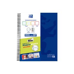 OXFORD SCHOOL CLASSIC WRITE&ERASE Tapa Extradura Europeanbook 4 con pizarra blanca extraíble y separadores - Multirayado 120 hojas SCRIBZEE 