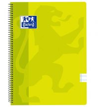 OXFORD SCHOOL CLASSIC Fº Tapa de plástico cuaderno espiral Pauta 3,5 con margen 80 Hojas LIMA