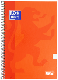 OXFORD SCHOOL CLASSIC WRITE&ERASE PACK 4+1 Fº Cuaderno Espiral Tapa Extradura 4X4 con margen 80 Hojas COLORES VIVOS
