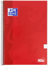 OXFORD SCHOOL CLASSIC WRITE&ERASE PACK 4+1 Fº Cuaderno Espiral Tapa Extradura 4X4 con margen 80 Hojas COLORES VIVOS
