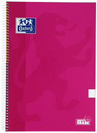 OXFORD SCHOOL CLASSIC WRITE&ERASE PACK 4+1 Fº Cuaderno Espiral Tapa Extradura 4X4 con margen 80 Hojas COLORES TENDENCIA