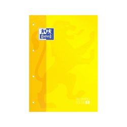 OXFORD CLASSIC Recambio Color 1 A4 Tapa Blanda Bloc encolado 5x5 80 Hojas SCRIBZEE AMARILLO