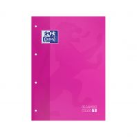 OXFORD CLASSIC Recambio Color 1 A4 Tapa Blanda Bloc encolado 5x5 80 Hojas SCRIBZEE FUCSIA