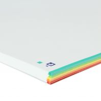 OXFORD SCHOOL A4 Recambio Paquete con 5 colores de banda Liso 100 Hojas SCRIBZEE