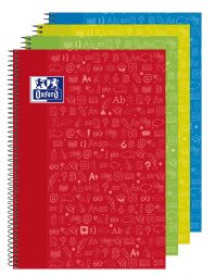 OXFORD SCHOOL CLASSIC ASIGNATURAS WRITE&ERASE Fº Tapa Extradura Cuaderno espiral con pizarra en el interior de las 2 tapas 4x4 con margen 80 Hojas LENGUA Colores Surtidos
