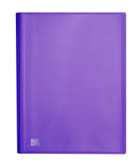 OXFORD URBAN A4 Tapa de Plástico Translúcido Carpeta de Fundas Soldadas 20 Fundas Surtido