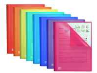 OXFORD URBAN A4 Tapa de Plástico Translúcido Carpeta de Fundas Soldadas 20 Fundas Surtido