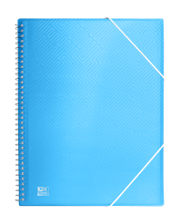 OXFORD URBAN A4 Tapa de Plástico Translúcido Carpeta de Fundas Espiral 30 Fundas Surtido