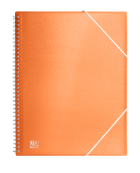 OXFORD URBAN A4 Tapa de Plástico Translúcido Carpeta de Fundas Espiral 40 Fundas Surtido