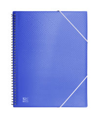 OXFORD URBAN A4 Tapa de Plástico Translúcido Carpeta de Fundas Espiral 20 Fundas Surtido