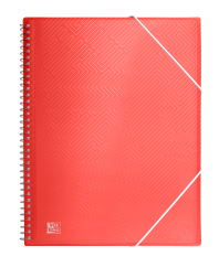 OXFORD URBAN A4 Tapa de Plástico Translúcido Carpeta de Fundas Espiral 20 Fundas Surtido