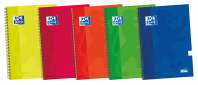 OXFORD SCHOOL CLASSIC WRITE&ERASE Fº Cuaderno Espiral Tapa Extradura 5X5 con margen 80 Hojas COLORES VIVOS