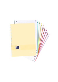 OXFORD LIVE & GO A4+ Tapa de Plástico Europeanbook 8 5X5 160 Hojas COLORES PASTEL SCRIBZEE