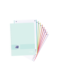 OXFORD LIVE & GO A4+ Tapa de Plástico Europeanbook 8 5X5 160 Hojas COLORES PASTEL SCRIBZEE