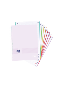 OXFORD LIVE & GO A4+ Tapa de Plástico Europeanbook 8 5X5 160 Hojas COLORES PASTEL SCRIBZEE