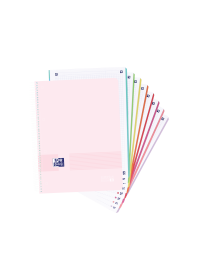 OXFORD LIVE & GO A4+ Tapa de Plástico Europeanbook 8 5X5 160 Hojas COLORES PASTEL SCRIBZEE