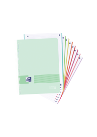 OXFORD LIVE & GO A4+ Tapa de Plástico Europeanbook 8 5X5 160 Hojas COLORES PASTEL SCRIBZEE